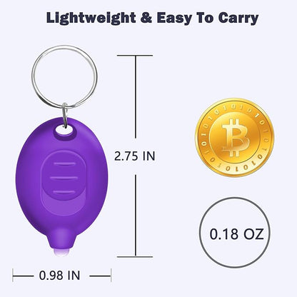 Mini UV Led Keychain Flashlight, Tiny Flashlight, Small Black Light Key Ring Flashlight, 12 Lumen Portable Ultra Bright Battery Powered Mini Black Light for Detector & Scorpion Finder (6PCS)