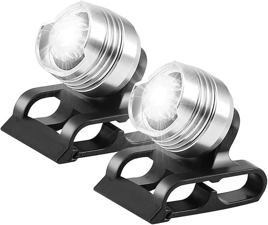 Headlights for Crocs 2 Pcs, Ultra Bright Lights for Croc with 3 Light Modes, Flashlight Attachment for Croc, ABS, Long Lasting, IPX5 Waterproof, Shoes Headlight fit for Adults Kids Running Shoes