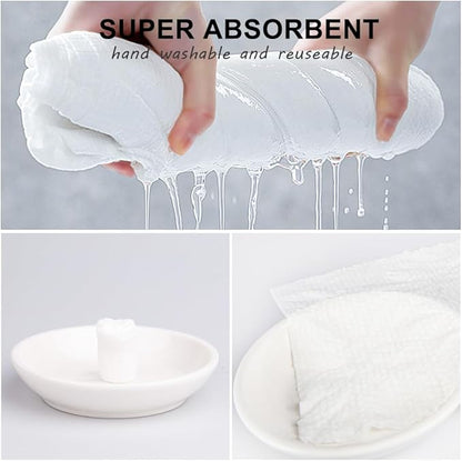 250 Disposable Thicker Style Magic Compressed Towels with Dispenser, Disposable Face Compressed Towel, Mini Compressed Towel, Camping Towel, Portable Compressed Coin Tissue for Travel/Home/Outdoor Act