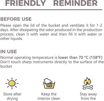12L Portable Water Containers with Spigot, Water Jug BPA Free No Leakage Double Handle Emergency Water Tank for Outdoor Hiking Camping Picnic Barbecue Indoor Water Storage