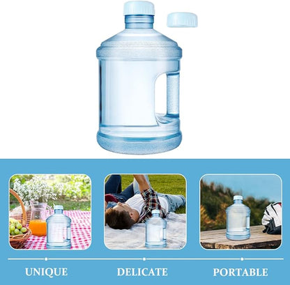 Kisangel 1Set Pure Bucket Water Jug 0.79Gallon Water Bottle Camping Kettle Bucket Empty Water Jug Portable Water Canteen for Travel Camping