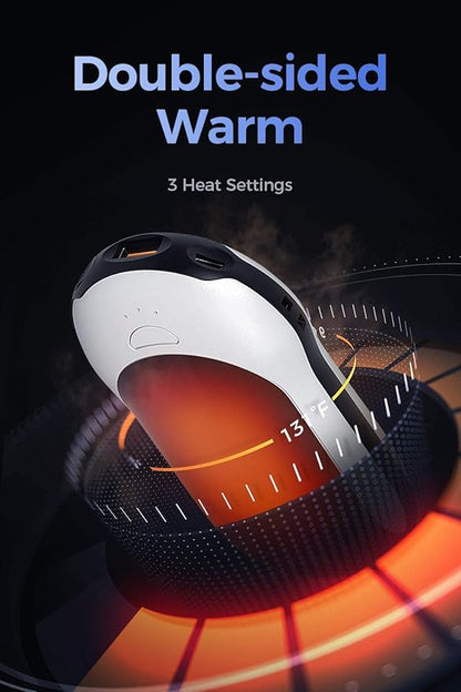 OCOOPA Quick Charge Hand Warmers Rechargeable, 10000 mAh Electric Hand Warmer Power Bank PD, 15hrs Lasting Heat, 3 Levels, Perfect Outdoor Heater for Camping, Hunting, Golf Gifts
