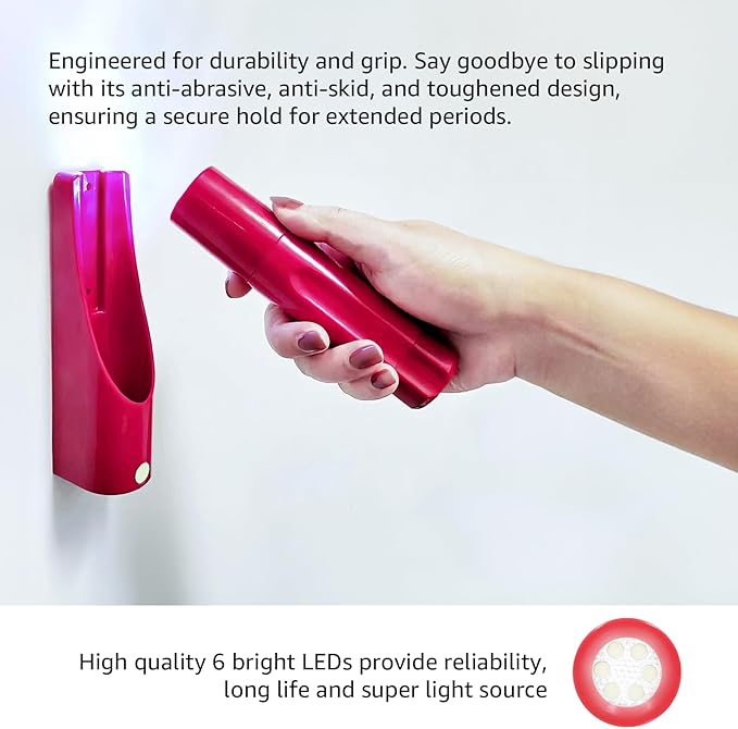Flashlights, Wall-Mount LED Handheld Light with 6 Ultra Bright LED Flashlight,Ideal for Emergency Preparedness, Power Failure, Outdoor, Camping, Night Light, Hotel