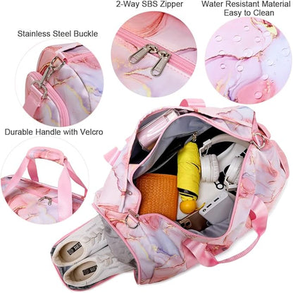 Meisohua Dance Bag for Girls Sports Duffle Bag for Girls Ballet Bag Travel Overnight Bag Girls Sports Gym Bag with Shoes Compartment and Separate Dry Wet Pocket