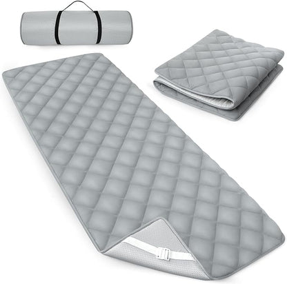 Quilted Foam Mattress Topper Pad, Non-Slip Super Soft Comfortable 75"x30", Cool Sleeping Pad for Camp Cot/RV Bunk/Narrow Twin Beds