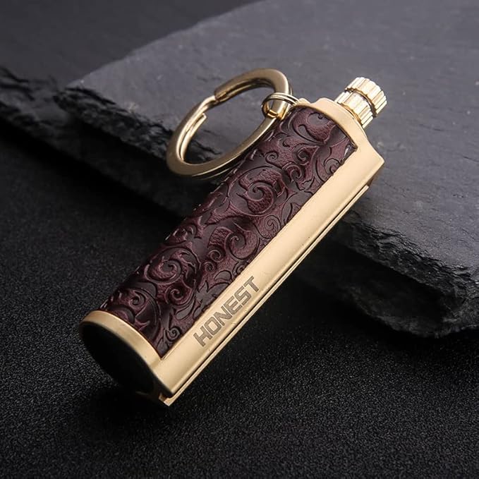Permanent Match Keychain Lighter, Matchstick Flint Fire Starter for Outdoor Camping Emergency Survival Gear, Great Gift for Men Dad Husband