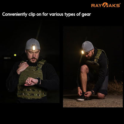 Ultra Bright 200 Lumen LED Caplight, Lightweight Cap Light, Clip on Hat Light, Rechargeable Micro USB, Waterproof, Durable, Best for Camping, Hiking, Running, Fishing CapRayO D2C