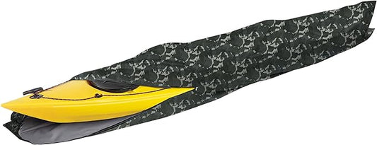 i COVER 16ft Kayak Cover- Water Proof Heavy Duty Kayaks/Canoe Covers Fits Canoes or Paddleboards up to 16ft Long and Beam Width up to 36in, Camo