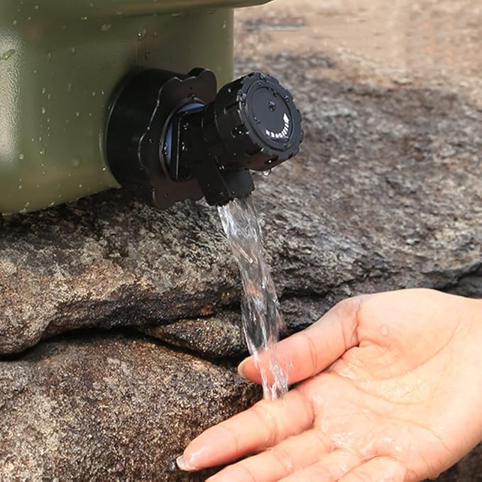 Camping Water Container, Water Storage Water Tank Water Jug with Faucet, Portable Camping Bucket with Tap Spigot BPA Free Emergency Water Storage Container for Outdoor Camping Picnic Hiking