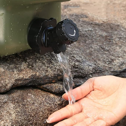 Camping Water Container, Water Storage Water Tank Water Jug with Faucet, Portable Camping Bucket with Tap Spigot BPA Free Emergency Water Storage Container for Outdoor Camping Picnic Hiking