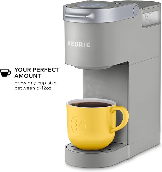 Keurig K-Mini Single Serve K-Cup Pod Coffee Maker, 6 to 12oz Brew size, with Cord Storage, Perfect for Small Spaces, Studio Gray