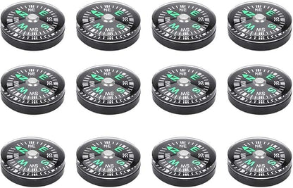 20mm Pocket Compass Lightweight Button Compass Camping for Hiking