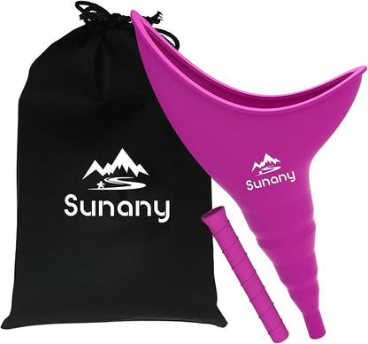 Female Urination Device, Reusable Female Urinal Silicone Women Pee Funnel Allows Women to Pee Standing Up, Portable Womens Urinal is The Perfect Companion for Camping,Outdoor,Travel