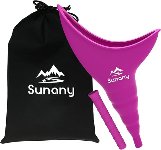 Female Urination Device, Reusable Female Urinal Silicone Women Pee Funnel Allows Women to Pee Standing Up, Portable Womens Urinal is The Perfect Companion for Camping,Outdoor,Travel
