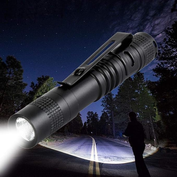 3 PCS LED Pen Light, Pocket Flashlight with Clip for Nurses, Portable Mini Flashlight Handheld Pen Light for Emergency, Overhaul, Outdoor Camping