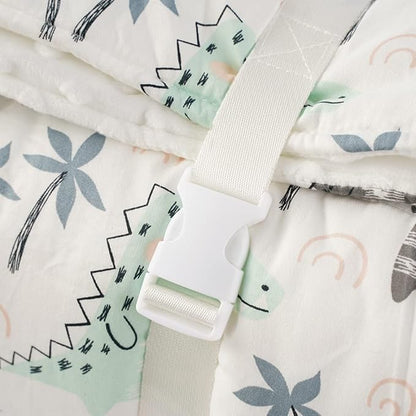 Bunnikins & Clover Toddler Nap Mat with Removable Pillow, Nap Mats for Preschool, Easy Clean Toddler Nap Pad for Kindergarten, Kids Sleeping Bag for Travel Camping