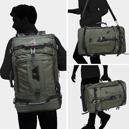 KAKA Travel Backpack, Carry On Backpack Durable Convertible Duffle Bag Fit for 15.6 Inch Laptop for Men and Women(Medium 35L)