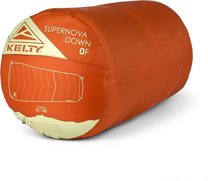 Kelty Supernova Down Sleeping Bag, Compact + Lightweight, Roomy Shape for All Body Types and Sleep Positions, Recycled Shell Fabrics