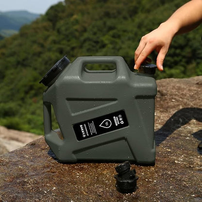Water Container with Spigot - 2.6Gallon/3.2Gallon Water Jug Portable Camping Water Tank BPA Free - Emergency Water Storage for Camp Outdoor Hiking