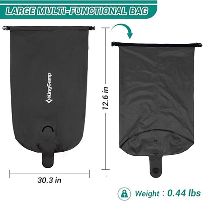 KingCamp Air Pump Sack, Roll Top Compression Pump Bag for Inflation Sleeping Mats, Ultralight Pump Sack for Camping Foam Sleeping Pad Mattress, Multi-Use Waterproof Outdoor Dry Bag Storage Bag