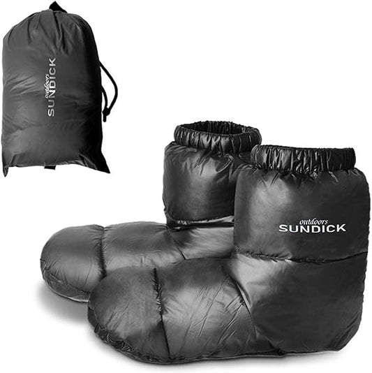 Lixada Outdoors Camping Slippers Warm Socks for Sleeping Bag Indoors Warm Boots Men Women Winter Duck Down Booties Slipper Boots