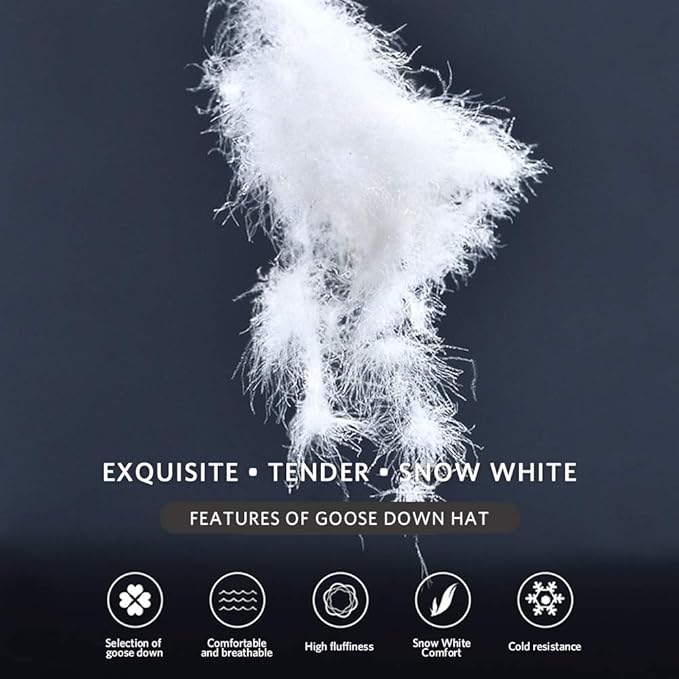 Winter Warm Ultralight Down Hood Waterproof Sleeping Bag Outdoor Camping Windproof Down Cap Hat with Storage Bag