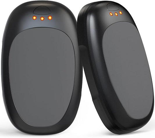 Hand Warmers Rechargeable 2 Pack, Electric Hand Warmer Reusable 4000mAh USB Portable Pocket Warmer, 10 Hrs Lasting Hand Heater for Camping Hiking Hunting Golf Ideal Warm Gift for Women Men