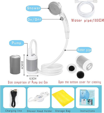 Iron Hammer Portable Shower Camp Shower Rechargeable Shower Camping Shower pet Shower