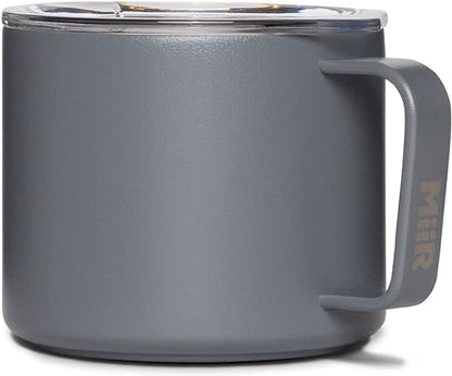 MiiR, Camp Cup, Vacuum Insulated, Stainless Steel with Slide Lid, BPA Free, Basal, 8 Fluid Ounces