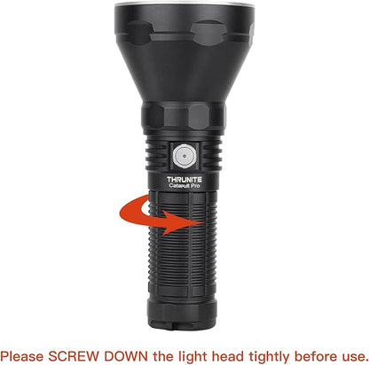 ThruNite Catapult Pro Rechargeable Flashlight, SFT70 LED, 1005 Meters Throw, 2713 High Lumens Bright Searchlight, Long Beam Distance Spotlight for Hiking, Camping, and Hunting - CW