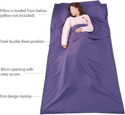 Sleeping Bag Liner Camping Travel Sheet Lightweight Hotel Sheet Compact Sleep Bag Camping Youth Hostels