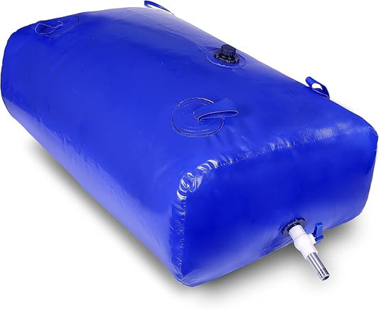 2480 L/650 gal Water Bladder Storage Containers, Foldable Portable Water Tank Large Capacity Soft Water Bag, Drought Resistance, Fire Prevention, Emergency Water
