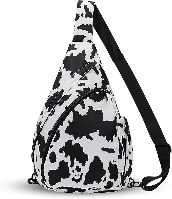 HUA ANGEL Crossbody Sling Bag for Men & Women Lightweight Waterproof Chest Shoulder Bag for Travel Hiking & Everyday Use
