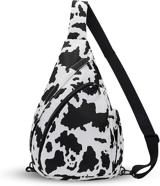 HUA ANGEL Crossbody Sling Bag for Men & Women Lightweight Waterproof Chest Shoulder Bag for Travel Hiking & Everyday Use