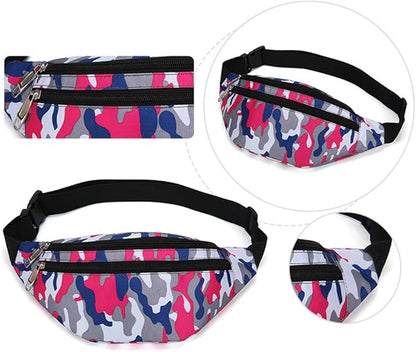 Fanny Pack for Men & Women, Fashion Waterproof Waist Packs with Adjustable Belt, Casual Bag Bum Bags for Travel Sports Running.