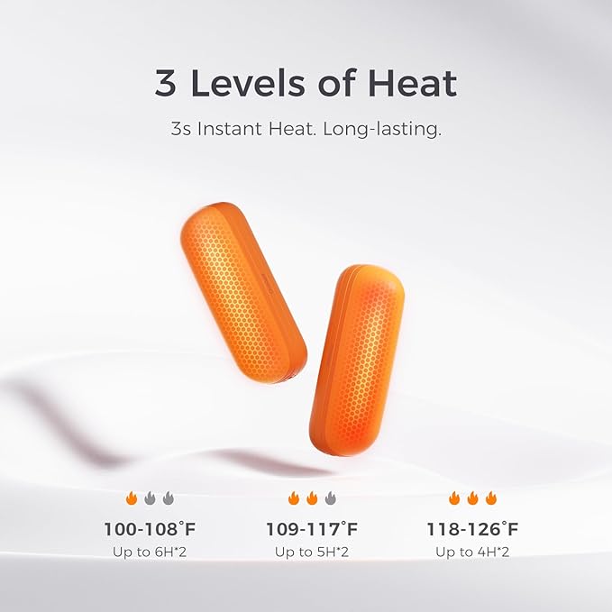 OCOOPA Hand Warmers Rechargeable 2 Pack, Electric Magnetic Handwarmers 5200mAh, Portable Pocket Heater, UL Certified, USB-C, Tech Gifts for Camping, Raynauds, Father‘s Day Gifts, UT2S Mini