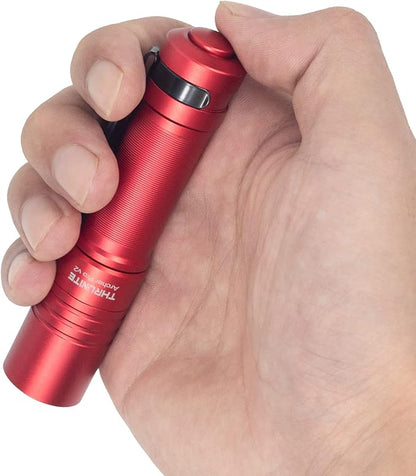 ThruNite Archer Pro V2 EDC Flashlight - 950 Lumens, USB-C Rechargeable, Tail Switch LED Penlight for Camping, Outdoor & Emergency - Cool White (Red)