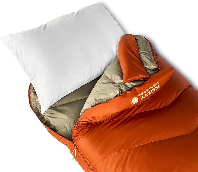 Kelty Supernova Down Sleeping Bag, Compact + Lightweight, Roomy Shape for All Body Types and Sleep Positions, Recycled Shell Fabrics