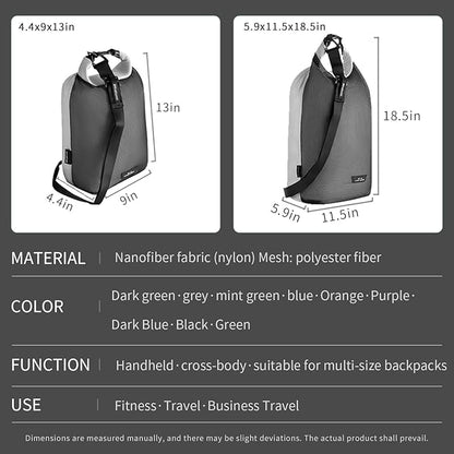 Waterproof dry sack Lightweight Dry Bag Soft and comfortable stuff sacks for backpacking Rafting Boating Camping (Orange, 4L 8L)