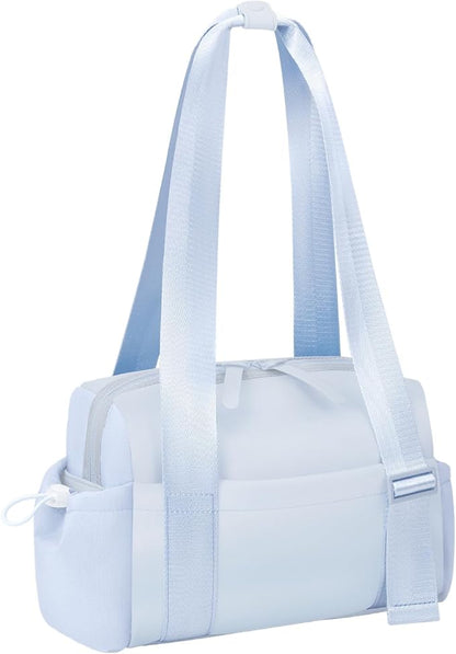 Mini Gym Bag for Women Girls Small Gym Tote Bag with Wet Compartment Waterproof Travel Duffle Bag Cute Workout Sport Bag