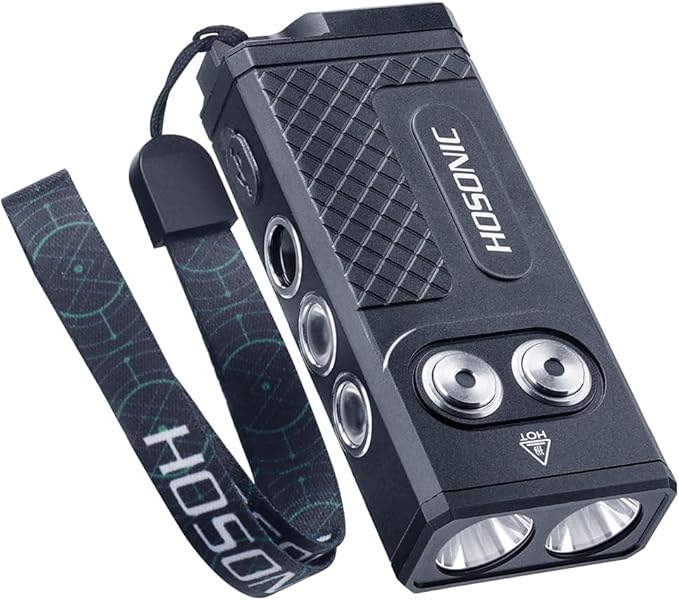 D16 Small Flashlights Powerful 2060 Lumen, 365nm UV Flashlight Rechargeable, Mini LED Super Bright Flash Light with Pocket Clip, Magnetic, 10 Modes EDC for Home Camping Emergencies