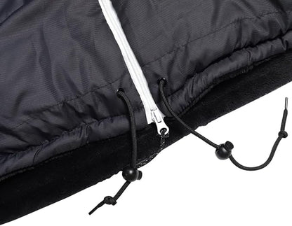 Thermotuff Wearable Sleeping Bag with Dual Hoodie, Long Sleeves, Pockets & Adjustable Drawstring - Ideal for Camping, Cold Weather Hiking, and Stadium Sak Blanket