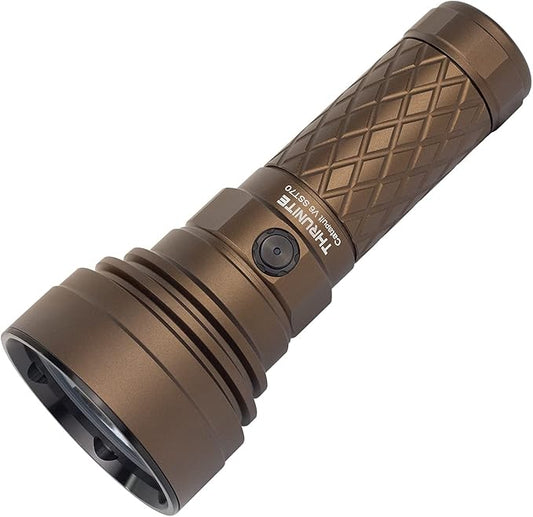 ThruNite Catapult V6 Rechargeable Search Flashlight SST70 LED, Outdoor Spotlight for Hunting, Camping, Hiking (Desert Tan Cool White)