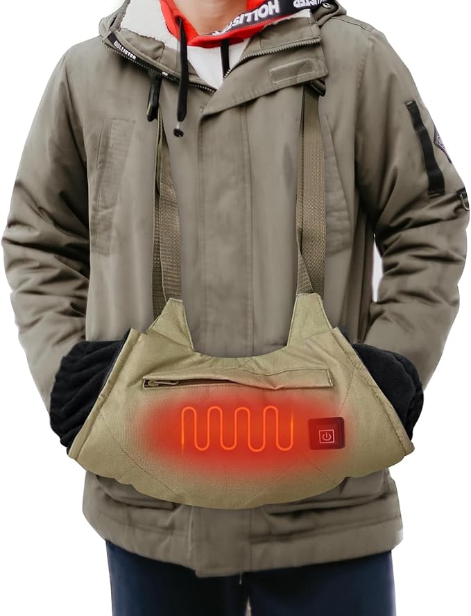Heated Hand Muff, Electric Heating Hand Warmer Pouch, Suitable for Outdoor Hunting, Sports, Photography, Golf, Hike, Football, Snow Camping in Cold Winter Keep Warmth