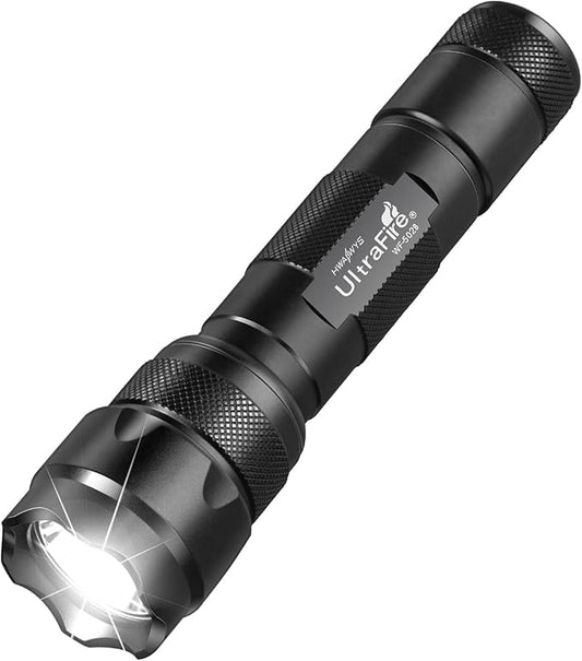 ULTRAFIRE WF-502B Mini LED Flashlight 1000 Lumens Single Mode Tactical EDC Flashlight, Super Bright Waterproof Small Portable Flash Light Torch (Battery Not Included)
