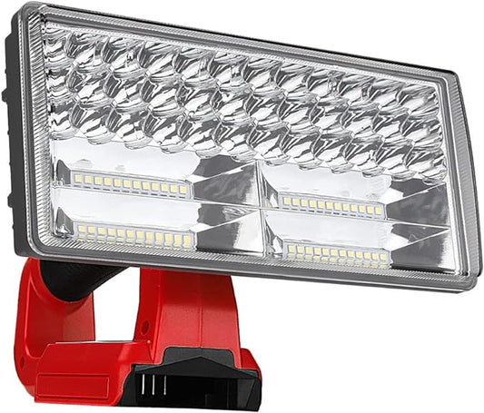 40W Cordless Flashlight for Milwaukee M18 18V Lithium-ion Battery, DTEZTECH 4200LM LED Work Light with USB Port, 9" Zinc Alloy Spotlight Use for Camping, Hiking, Job site, Indoor Outdoor Tool…