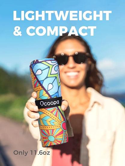 OCOOPA Microfiber Beach Towel Fast Drying, Extra Large 63" x 31" Sand Free Beach Towel Super Lightweight Towels for Swimming Pool, Camping, Picnic, Yoga Gym Sports
