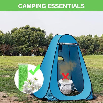 Wenge Portable Toilet Powder, Pee Powder Solidify Body Fluids in 1 Min, Easy to Port Waste Liquid, for Camping Portable Toilet, Solidifies Urine & Diarrhea in Pet Loo