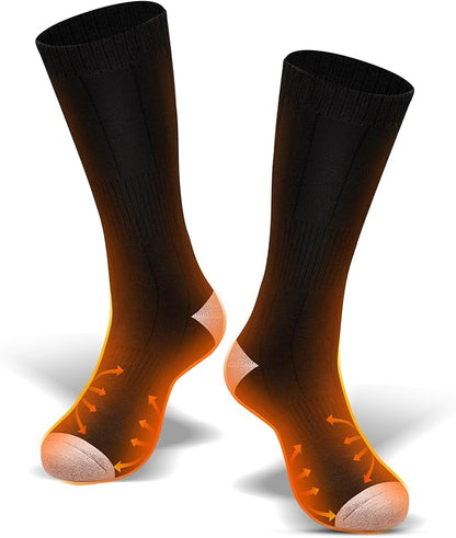 Heated Socks for Men/Women - 5V 5000mAh Battery Powered, Perfect for Outdoor Riding, Camping, Hiking, Motorcycling, and Skiing
