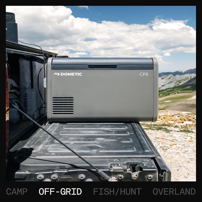 Dometic Portable Refrigerator and Freezer with ICE Maker, Powered by AC/DC or Solar